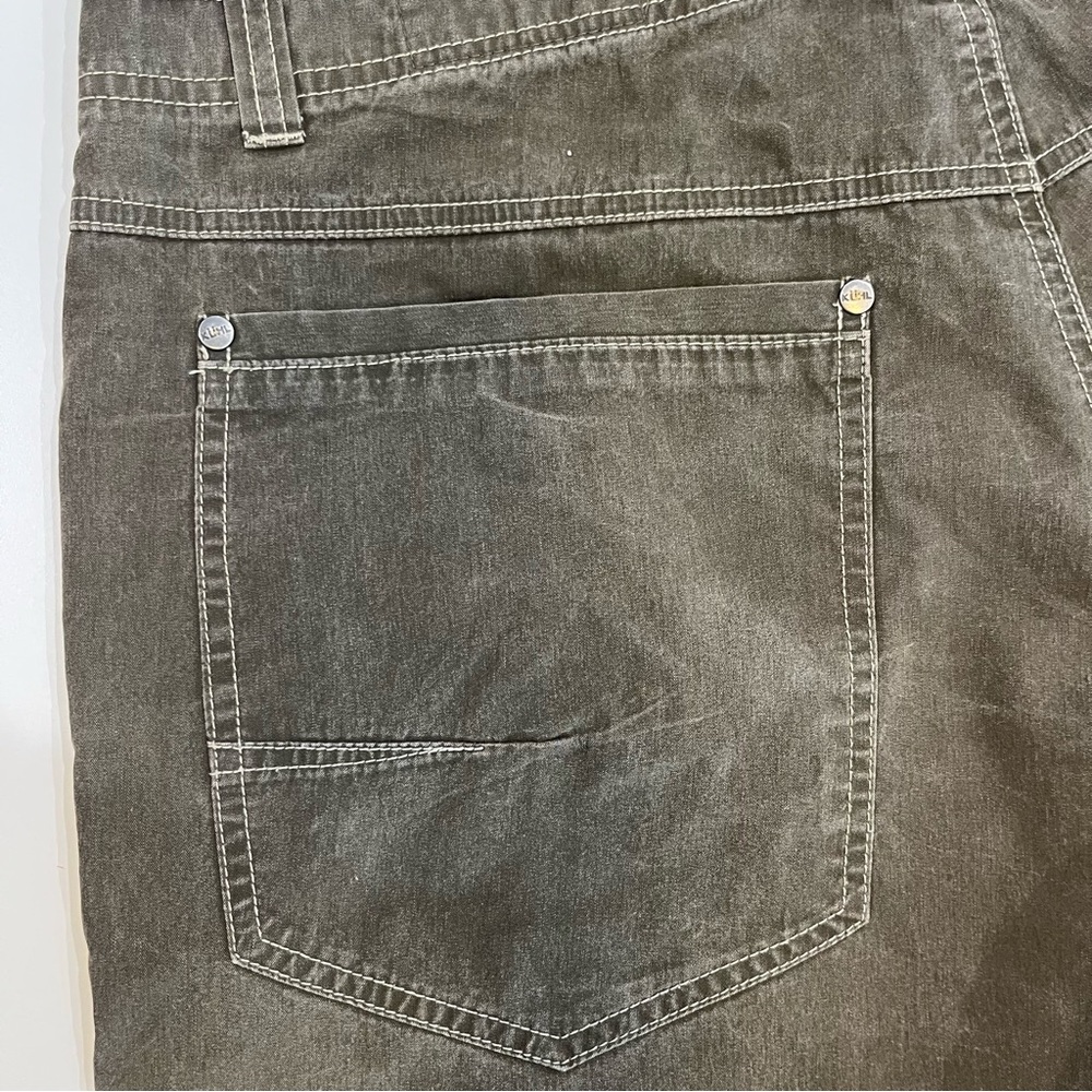 KUHL Revolvr Performance Lightweight Pants Gray Green Vintage Wash | Mens 36x34 - Picture 6 of 12